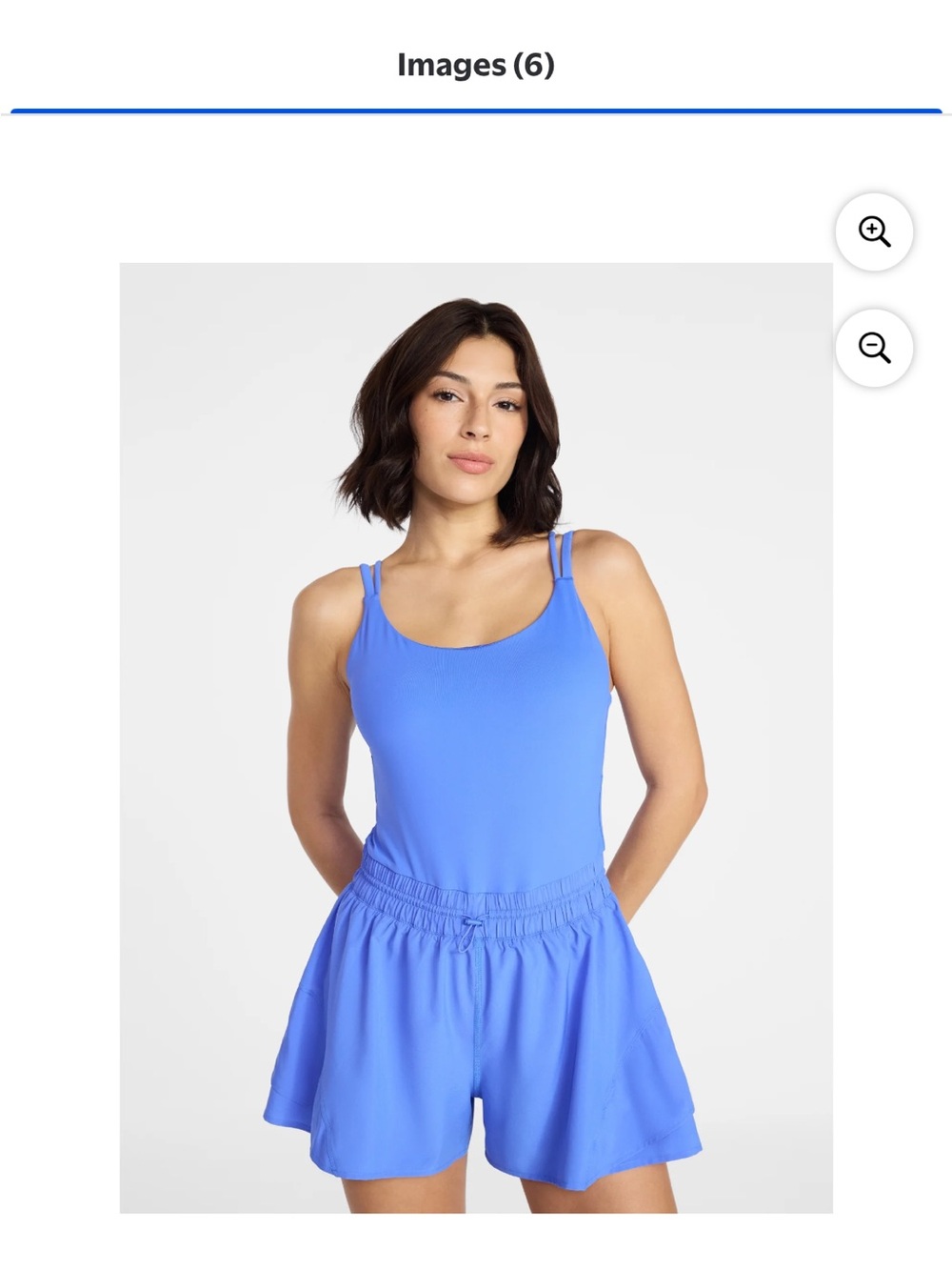 NWT 2 Rompers Blue & Black Double-Strap Tank Romper